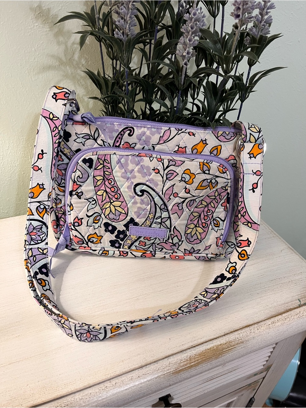 Vera Bradley Little Hipster Crossbody Bag “Maddalena Paisley” print